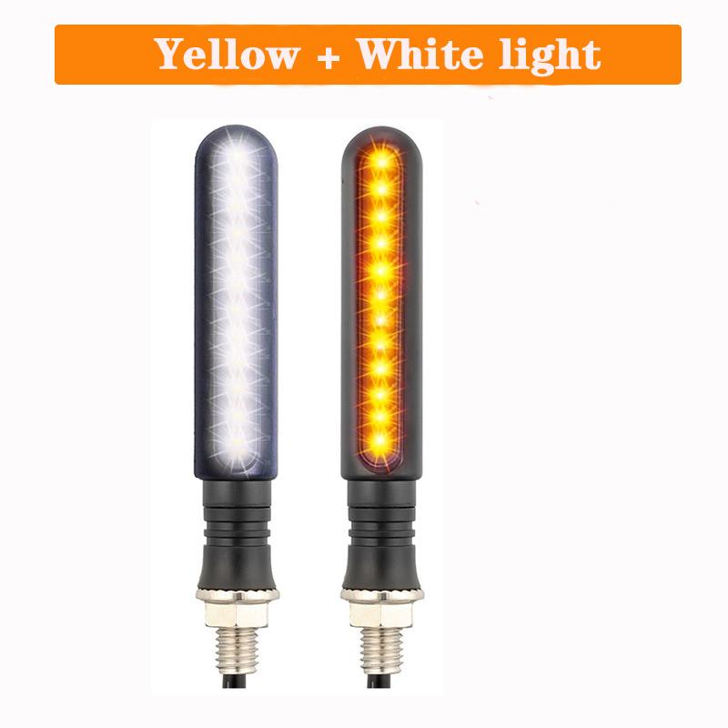 Motorcycle LED Turn Signals Directional Indicators Flashing Rear Tail Brake Flasher Light Stop Signal Lights Motorcycle DRL Lamp