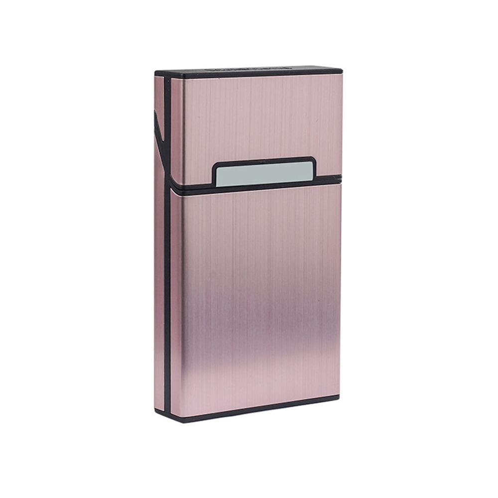 1pc Ultra Thin Solid Color Cigarette Case Pocket Size Large Capacity Cigarette Case for Home