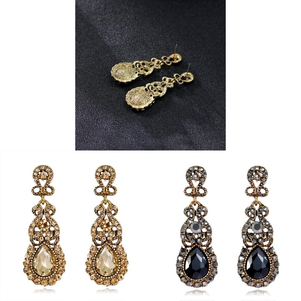 Danbi Huabi Water Drop Earrings With Cubic Zirconia For Women Fashion Accessory