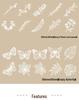8 Styles Momo Hollow Lace Paper - Alice's Tea Party Scrapbook Diary Decorative Base Paper