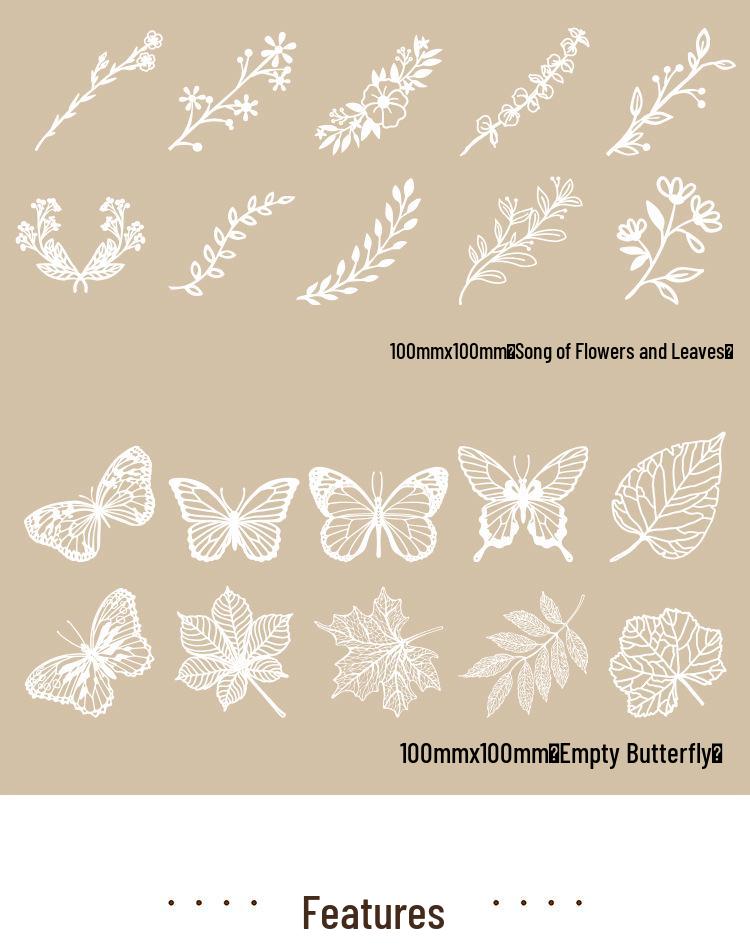 8 Styles Momo Hollow Lace Paper - Alice's Tea Party Scrapbook Diary Decorative Base Paper