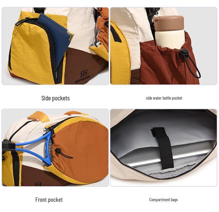 Nylon Large-Capacity Gym & Travel Bag with Wet-Dry Separation