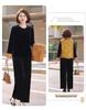 Gold Velvet Spring Suit: Chinese Style Three-Piece Set for Middle-Aged and Elderly Women