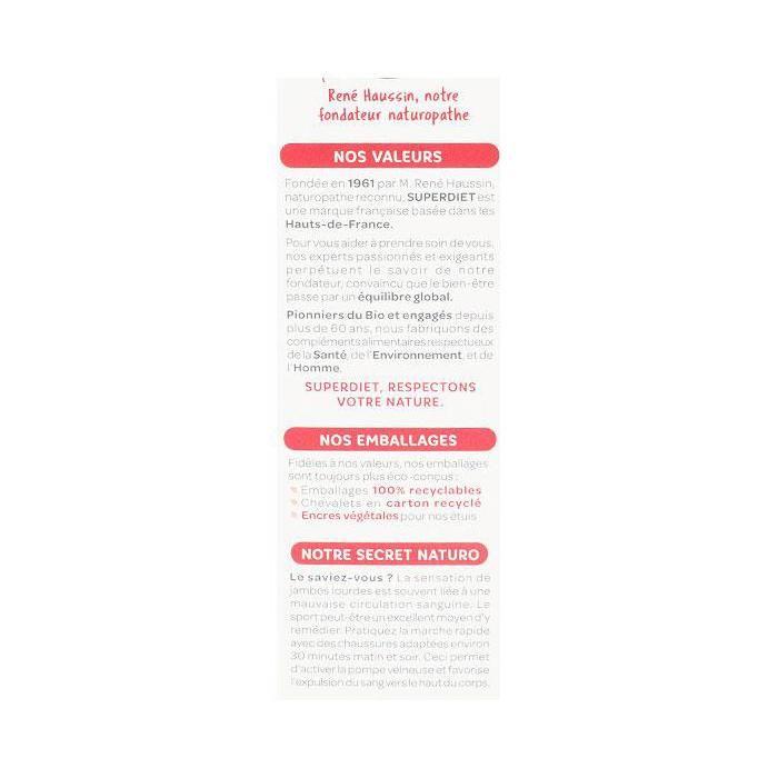 Superdiet Vigne Rouge Bio 20 ampoules