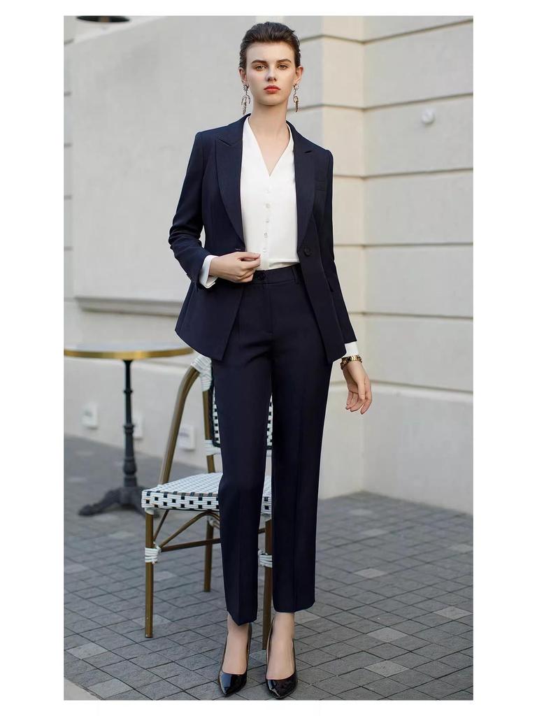 New Pink Professional Attire: Elegant Formal Suit for Women and News Anchors