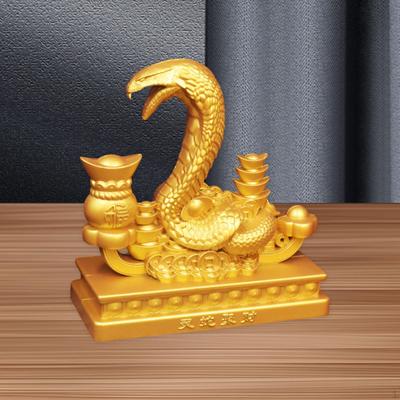 Snake Statue Animal Figurine Crafts Collection for Home Decor Gift Ornament Alloy Sculpture