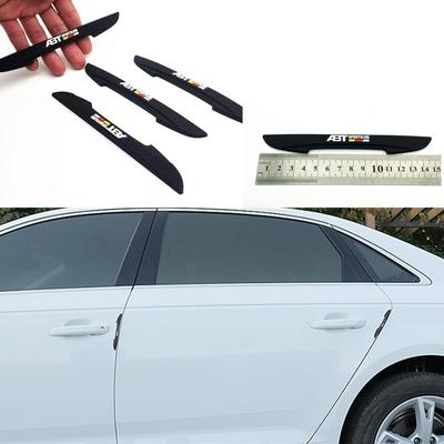 4pec/set ABT Logo The Door Crash Bar Universal Type Car SUV Side Door Edge Protector Protective Strip Scrape Guard Bumpe Car Styling Accessories