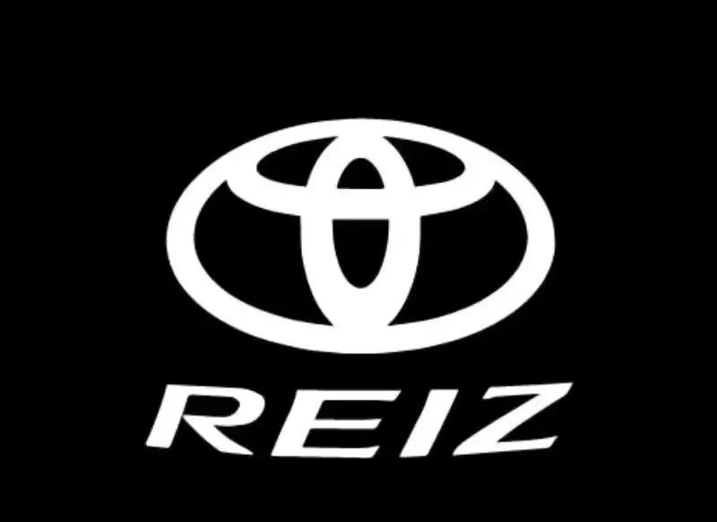 2pcs LED Car Door Welcome Light Logo Light For Toyota Camry Highlander Land Cruiser Prado Avalon Reiz Rav4 Crown CHR Accessory