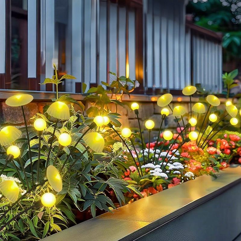 Solar Jellyfish Lights Outdoor Garden Decor Waterproof Firefly Pathway Solar Light for Yard Lawn Balcony Patio