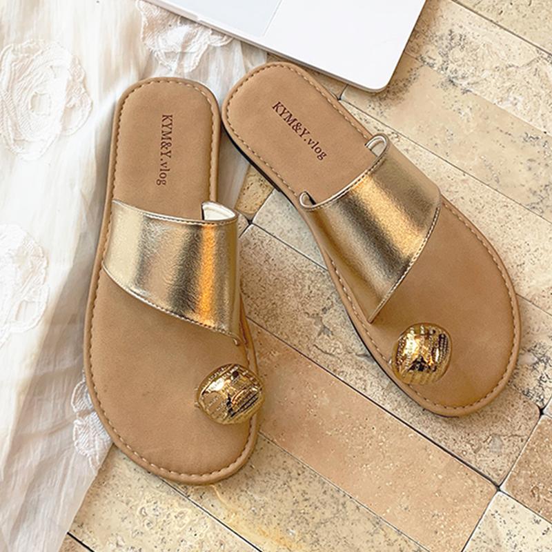 Fashion Flats Women Clip Toe Slippers Summer Casual Shoes Fashion Woman Sandals 2025 New Trend Brand Walking Cozy Beach Zapatillas Mujer