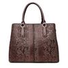 Patent leather snake pattern handbag to work commuter women's tote bag women's large-capacity shoulder versatile messenger bag