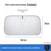Thickened Titanium Silver Front Windshield Sunshade for Heat and UV Protection