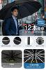 Large Size 12 Automatic Opening and Reverse Folding Teflon Folding Heat UV Rain and Sun Rain and Typhoon Heavy Rain and Day Gift Extra - RibsFolding