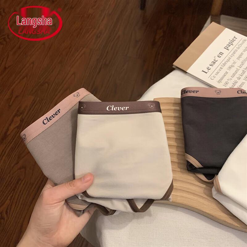 

Langsha Women s Pure Cotton Triangle Underwear 4-Pack XL