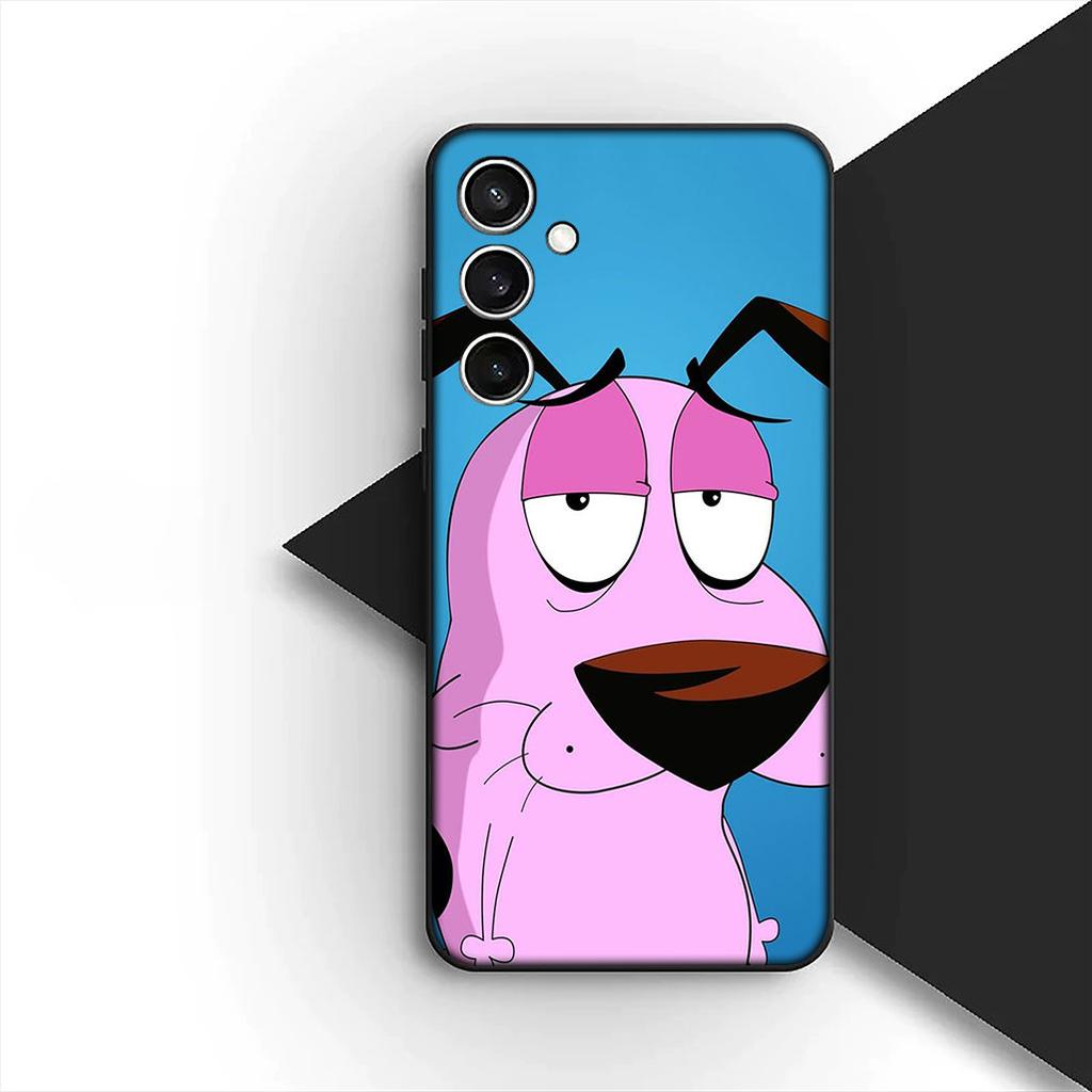 Anime C-Courages C-Cowardlys Dog Phone Case for Samsung Galaxy S20 S22 S21 FE Ultra Plus A07 A17 A15 A16 A25 A57 A37 Cover