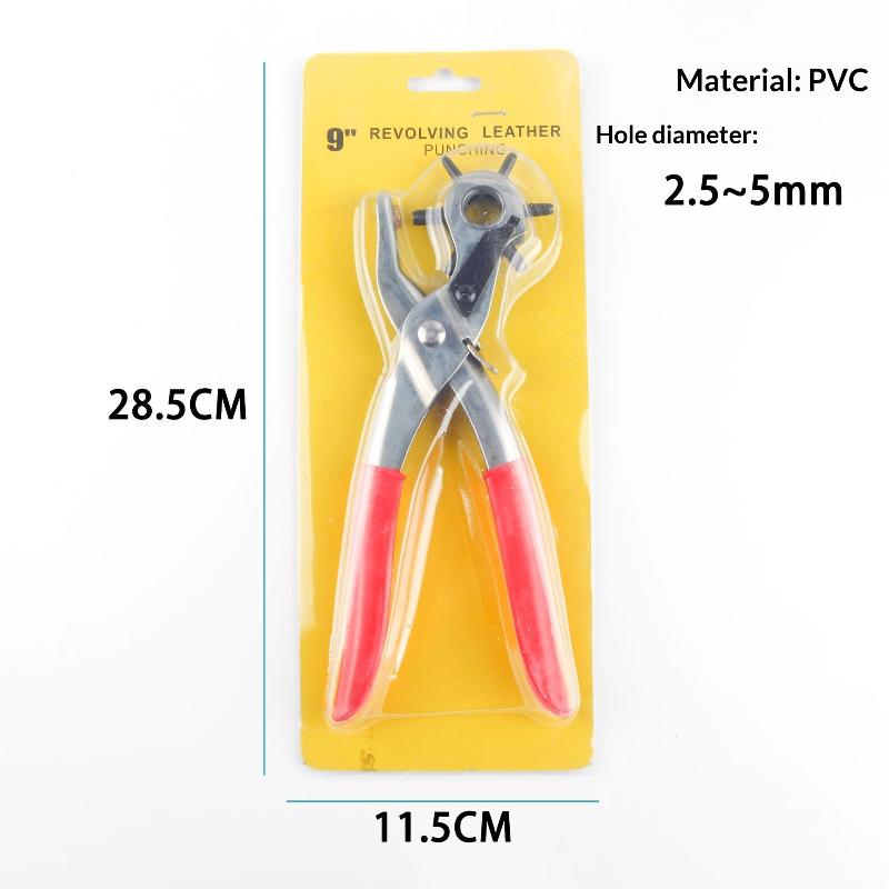 Multifunctional Belt Hole Punch Pliers Round Hole Flat Hole Oval Hole Puncher Belt Leather Goods Leather Paper Punch Pliers