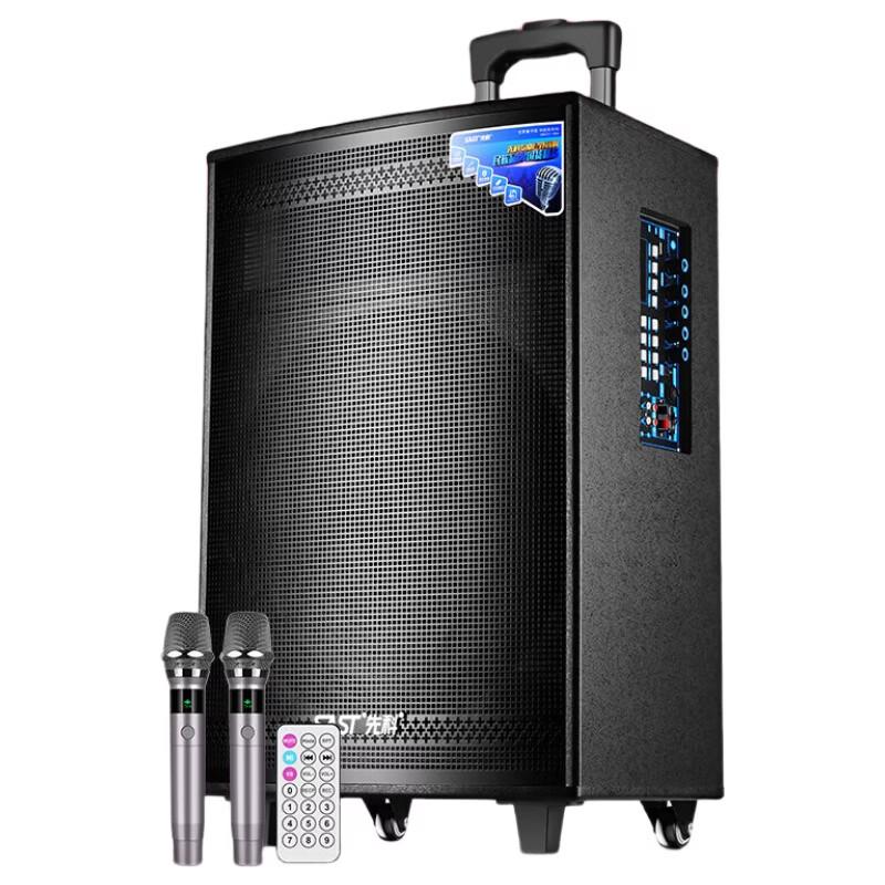 SAST Portable Bluetooth Karaoke Trolley Speaker CN plug (adapter included) (CN version)