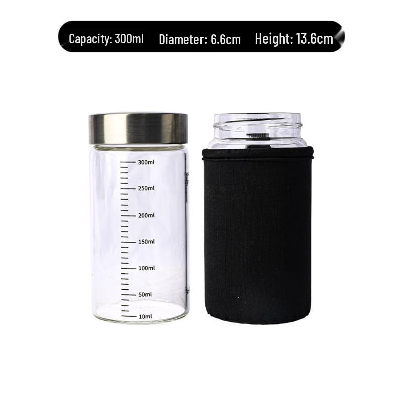 Zhishi Vorratsglas aus Borosilikatglas mit Skala