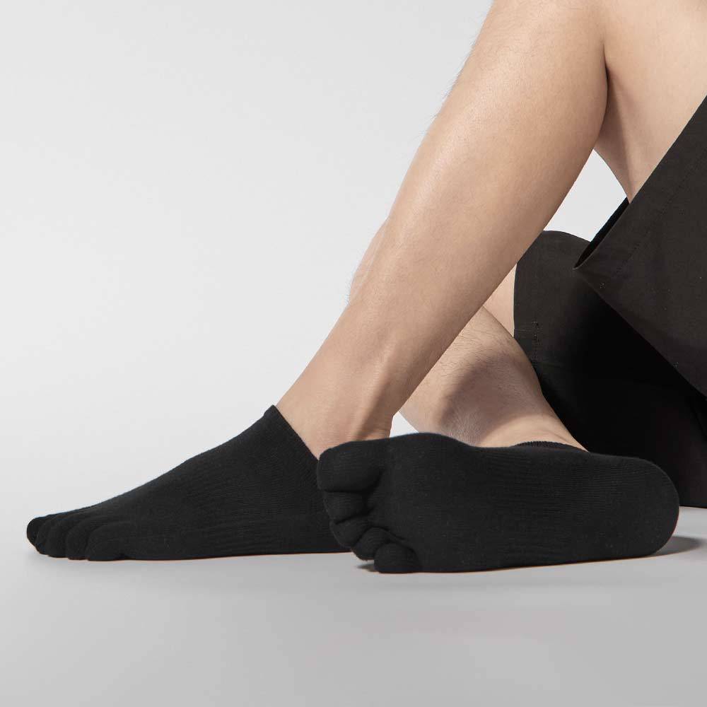 Five-finger Socks, Men's Short Breathable Socks, Spring and Summer Five-toe Socks, Cotton Socks with Separate Toes, Colored Cotton Socks