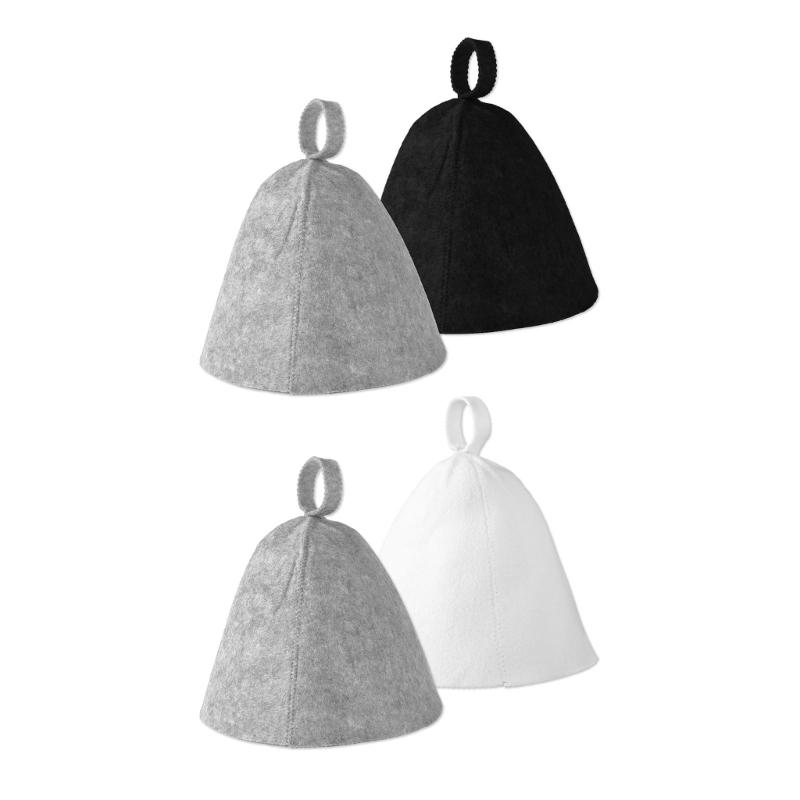 2Pieces Sauna Hat Set Comfortable Sauna Caps Travel Sauna Hat High Absorbency Felt Texture Perfect for Spa and Sauna Use
