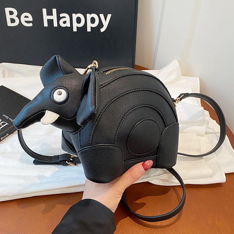 Women's casual fashion creative baby elephant bag large capacity new funny commuter bag