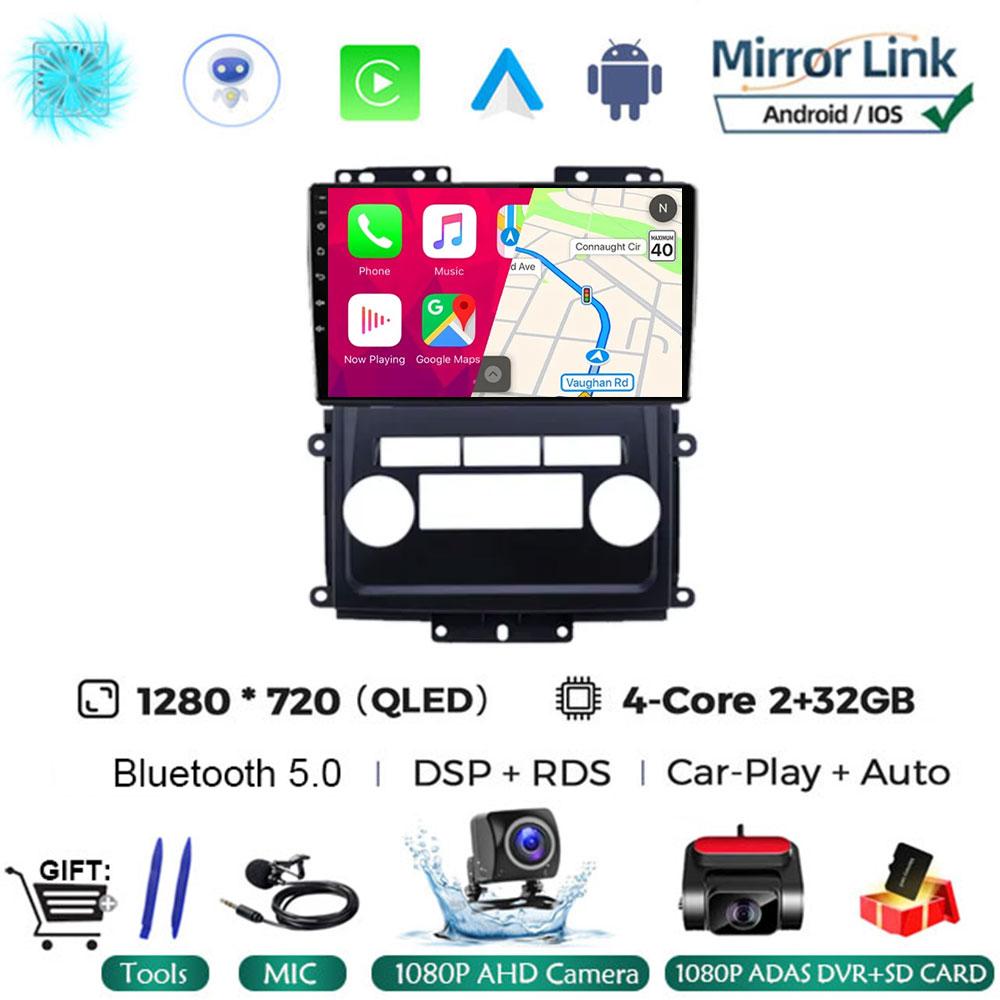 Android 14 Car Radio For Nissan Frontier Xterra 2009 - 2012 QLED Wireless Carplay Auto Multimedia 4G LTE Stereo RDS BT No 2din