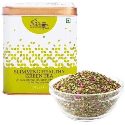 The Indian Chai - Slimming Healthy Green Tea||Boosts Metabolism, Digestion & Detox||Slim Tea For Weight Loss - Loose, 100 Gram