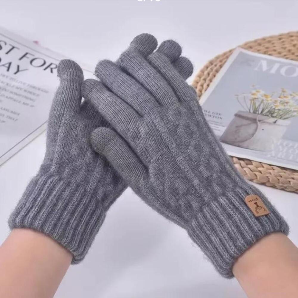 Women's Winter Gloves Thickened Men's Outdoor Cycling Gloves Connected Finger Gloves Finger Gloves Cotton New Style