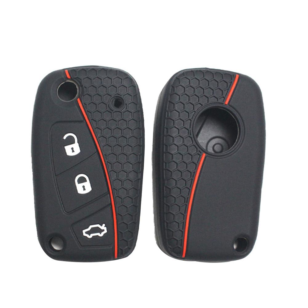 Car Silicone Key Cover Case Shell Holder Remote Key for Fiat Stilo Grande Punto Bravo Linea Idea Panda 500 Accessories