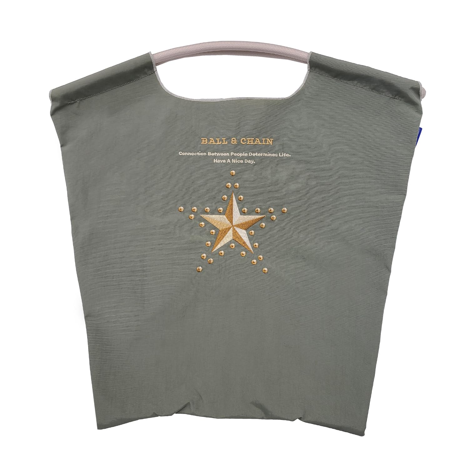 

Authentic Star and Studs M size shopping eco bag 301061 [Ball & Chain] bag, (M, MS.GRAY)