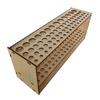 Wooden 67-hole Paintbrush Holder Stand Wall Mount Brush Rack Freestanding Art Supply Container For Painting Supplies