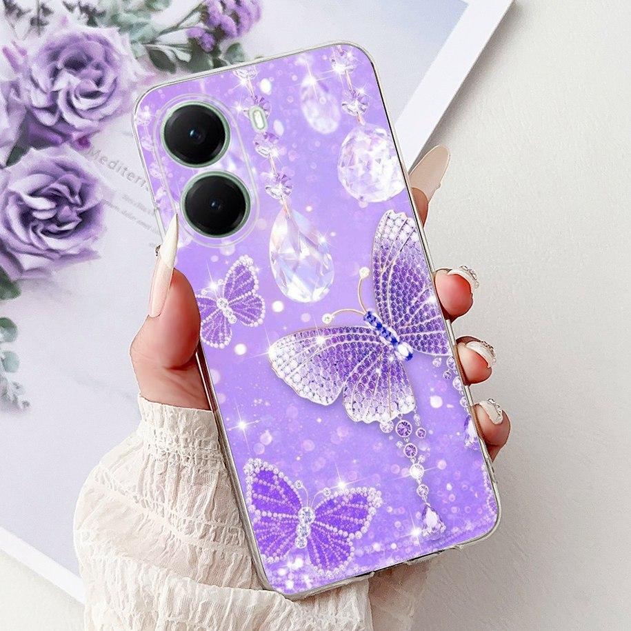 For Xiaomi Poco X7 Pro 5G Case Fashion Flower Queen Pattern Soft Silicone Clear Phone Cover For Xiaomi Poco X7 PocoX7 Pro Fundas