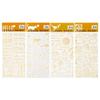 1PC Retro Gold Stamping PVC Stickers Cat Garden English Letters DIY Scrapbook Decorative Stickers
