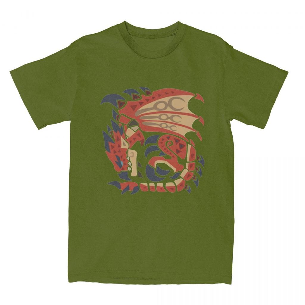 Monster Hunter T-Shirt Summer Rathalos Aesthetic T-Shirts 100 Cotton Fashion Tee Shirt For Men Short-Sleeved Custom DIY Clothes