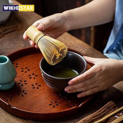 100Mesh Pennello per il tè Teiera Cerimonia giapponese Chasen in bambù Accessori da cucina Frusta per polvere di tè verde Matcha Frusta per il tè Kit Matcha