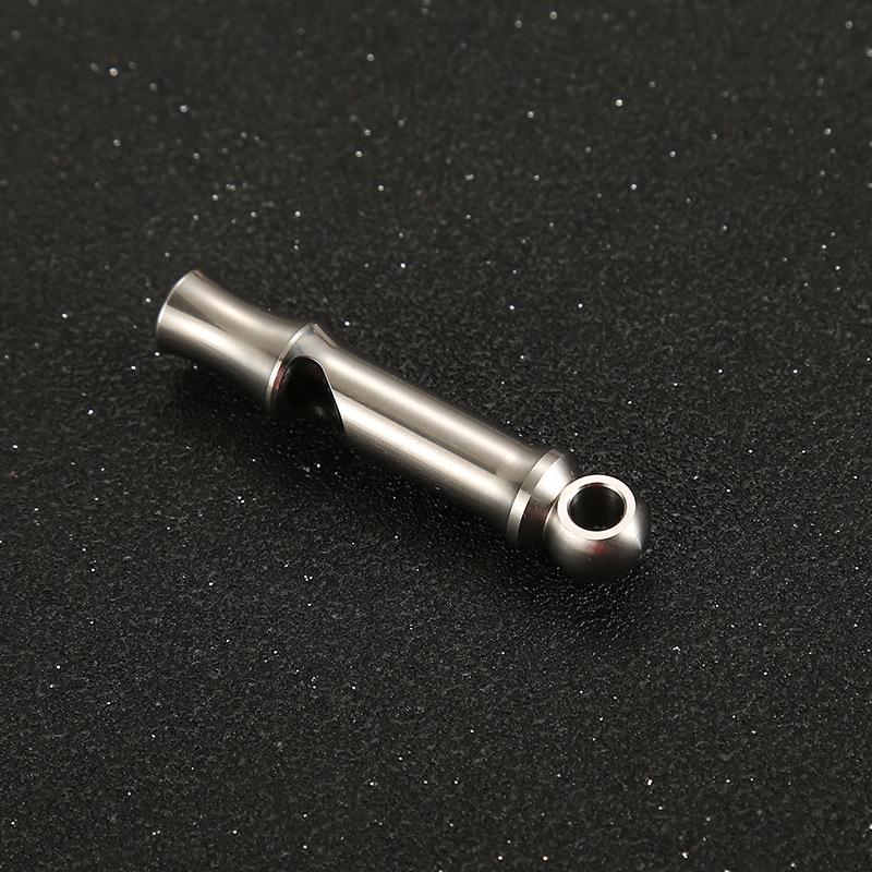 Titanium Alloy Single-Tube 120 Decibels Blast Whistle Referee Whistle Outdoor High-decibel Survival Whistle Camping Training EDC