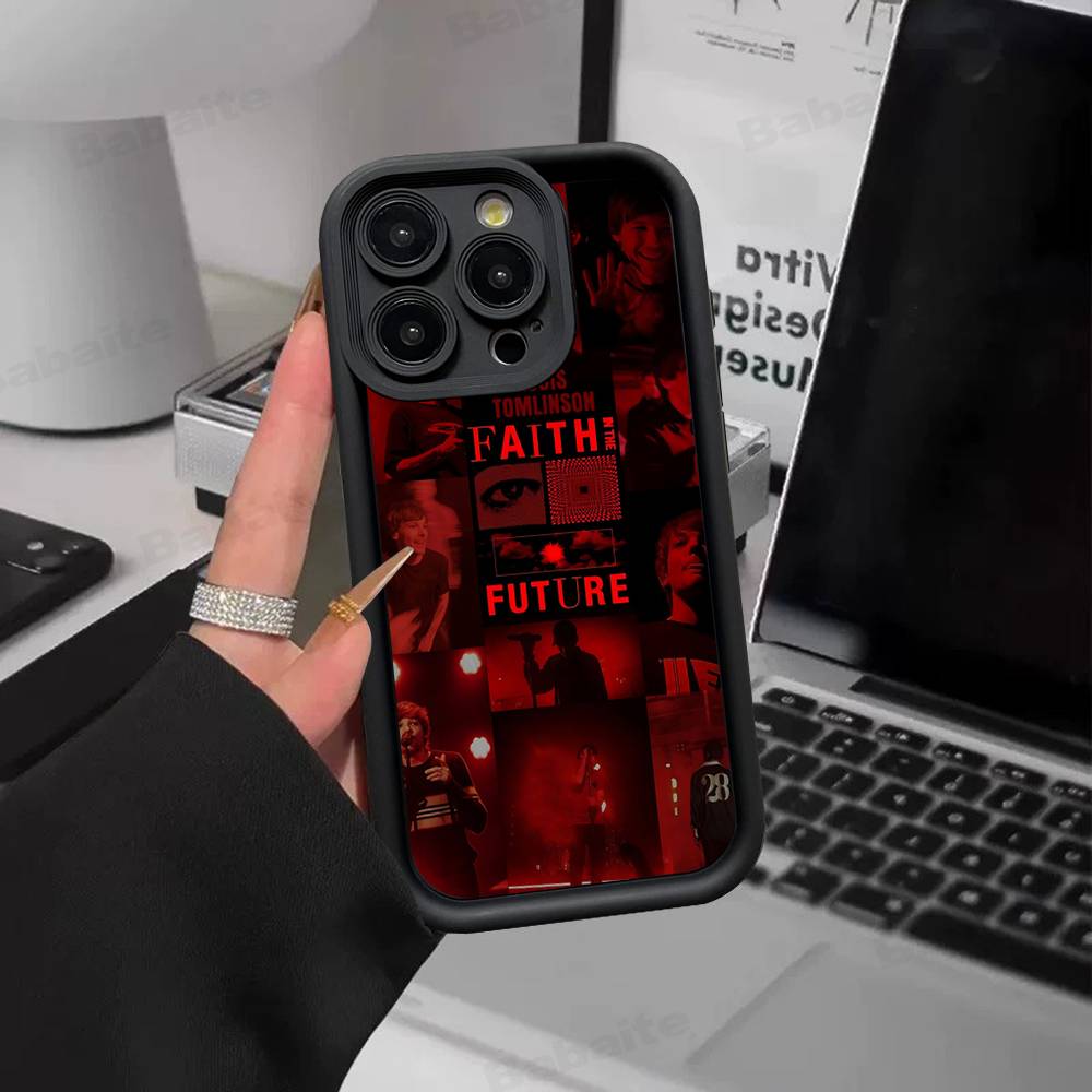 L-Luis M-Miguel Singer For IPhone 17 Pro Max 16 15 14 13 12 11 Plus Black Soft Phone Cover