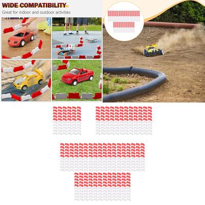 Modular RC Crash Resistant Fences Expandable Road Barriers for 1/14 To 1/28 Scale RC Models Accessory Sturdy