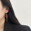 Pearl Chain Fringed Earrings Earrings Handmade Beaded Pendant Light Luxury High-End Exquisite Versatile Fashion Temperament Earrings