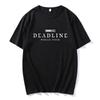 Korean Band Fashion Print Cotton T Shirt BLACK and PINK WORLD TOUR DEADLINE T-shirt Summer Short Sleeve  Unisex Streetwear