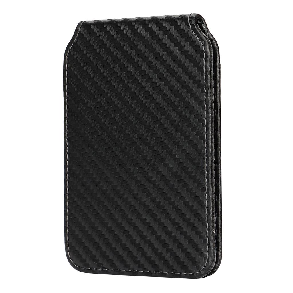 Magnetic Cellphone Back Card Bag 5 Card Slots PU Leather Phone Kickstand
