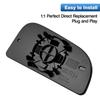 Left Right Side Lower Tow Mirror Glass for Dodge Ram 1500 2500 3500 4500 5500 Truck 2010-2018 68067730AA 68067731AA