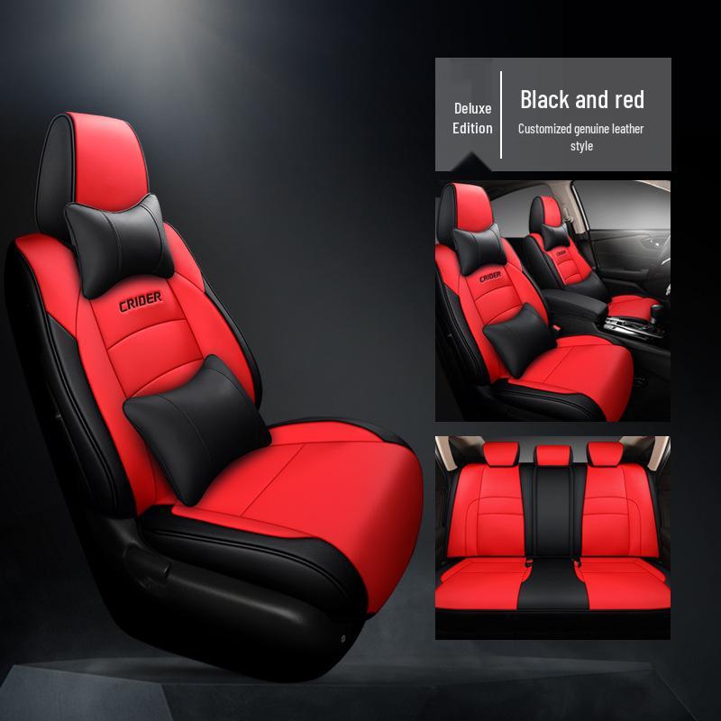 2022 Model 1.5L Sharp Luxury Lingpai Leather Car Seat Cushion - Universal Full Surround Cover for All Seasons