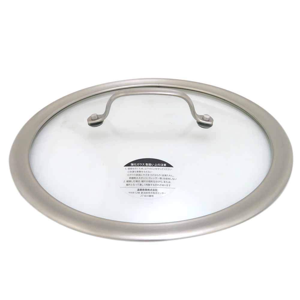 TKG (Teikeiji) IH Select 2-Layer Clad Pot Glass Lid 26cm ANB3906