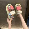 Mode Hohe Qualität Modische Damen Hausschuhe für Sommer 2025 Neue Farbblockierung Dicke Sohle Trendige Lässige Sandalen Zapatillas De Mujer