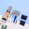 Odeme Student Pen Set: 2 Pens + 15 Refillable Ink Cartridges