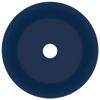 VidaXL Lavabo Rond de Luxe Vasque à Poser de Toilette Lave-mains de Salle de Bain Vestiaire Cuisine Maison Intérieur Bleu 147012