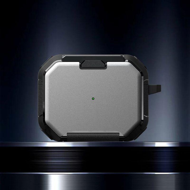 

Cover Pro2 Creative Open Cover Bracket Airpods3 All-Inclusive Pro Drop-Resistant 1/2 Generation Strong Magnetic Lock Cover Minimalist Earphone Case Apple AirPods 3 Generation Silver