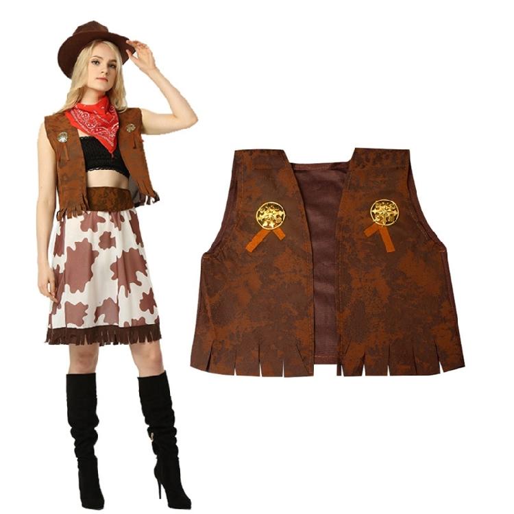 Halloween Cowboy/Cowgirl Costumes Cosplay Dress Up Parties Stage Performances Western Cowboy/Cowgirl Outfits Gifts