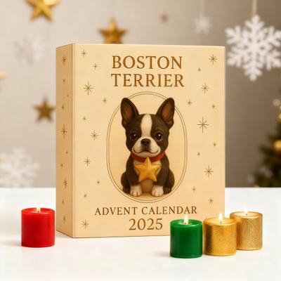 Calendar de Advent Terrier Desen Animat 2025 24 de Zile Calendar Numărătoare Inversă Crăciun Calendar Interactiv de Sărbători Decor Acasă